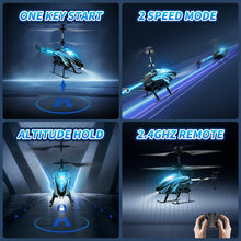 Load image into Gallery viewer, Remote Control Helicopter Toy for Kids with 26 Mins Flight(2 Batteries), 8 Light Modes, Easy Control
