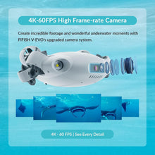Load image into Gallery viewer, Underwater Drone with Robotic Arm, with Removable SD Card, QYSEA AI Vision Lock 360° Omnidirectional Movement
