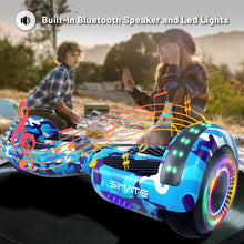 Load image into Gallery viewer, Hoverboard with Seat Attachment Combo, 6.5&quot; Self Balancing Hover Board with Bluetooth Speakers and LED Lights (Include Go-Kart)
