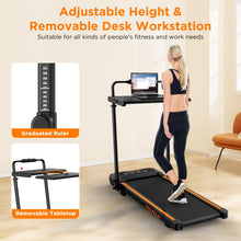 Load image into Gallery viewer, Walking Pad with 12% Incline, Under Desk Walking Pad Treadmill - Orange
