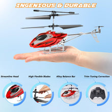Load image into Gallery viewer, TERRAMUS Remote Control Helicopter for Kids, 2.4G Altitude Hold RC Helicopters with LED Light &amp; Gyro, Radio Controlled Aircraft Indoor Toy with 3.5 Channel High Low Speed for Boys Beginner
