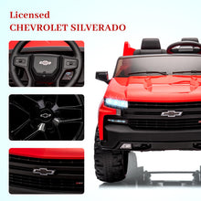 Load image into Gallery viewer, Baby Car 24V 2-Seater Truck Licensed Chevrolet Silverado Ride On Toy w/Parent Remote Control,4xSpring Suspension, Red
