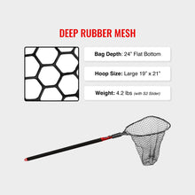 Load image into Gallery viewer, EGO S2 Slider Reach Fishing Landing Net, Large Deep Rubber Mesh
