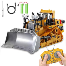 Load image into Gallery viewer, 1:20 Scale RC Construction Vehicles - 2.4GHz Remote Control Tractor Toy with LED Lights, Liftable Alloy Bucket
