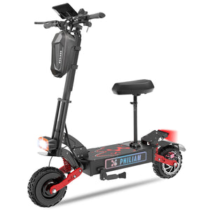 Electric Scooter Adults 6000W Dual Motor Up to 55MPH, 60V38AH Battery Range to 70 Miles, 11" Tubeless Tires Off-Road E-Scooter