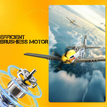 Load image into Gallery viewer, volantexrc Brushless 4CH RC Plane P51D Mustang 500mm Remote Control Airplane Fighter RTF
