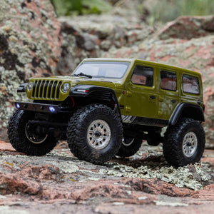 RC Truck SCX24 2019 Jeep Wrangler JLU CRC, Green: 1/24 4WD RTR (Battery and Charger Included), AXI00002V3T4
