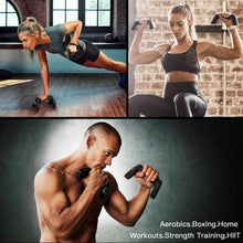 Load image into Gallery viewer, Push Up Handles with Ergonomic Handles and 4lb weight-Non-slip Parallettes Bars for Strength
