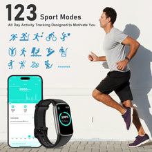 Load image into Gallery viewer, Zeacool Fitness Tracker with 24/7 Heart Rate, Blood Oxygen Sleep Monitor, 123 Sports Modes

