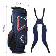 Load image into Gallery viewer, GoHimal 14-Way Lightweight Golf Stand Bag with Multiple Pockets Navy Blue
