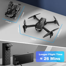 Load image into Gallery viewer, Drone with Camera 1080P HD FPV Foldable Drone for Beginners and Kids, Quadcopter with Voice Gesture Control with Carrying Case
