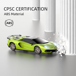 Lamborghini Remote Control Car, 1:24 Scale Electric Sport Racing Hobby Toy Car Lamborghini Model Vehicle, Green