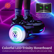 Load image into Gallery viewer, Hoverboard with Music Speaker, 6.5&quot; LED Wheels Lights Self Balancing Scooter, Max 5Miles Range &amp; 6.2mph Powered (Pink)
