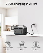 Load image into Gallery viewer, DARAN Portable Power Station, 288Wh LiFePO4 Battery, 350W (600W Peak) Power Bank with AC Outlet, Mini Solar Generator 7-Port Design, 2.1Hrs Fast Charing for Emergency, Hurricane (Solar Optional)
