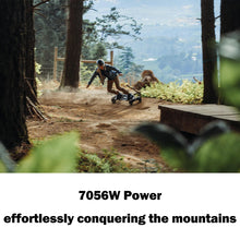 Load image into Gallery viewer, Pro 4WD All-Terrain Off Road Electric Skateboards, Top Speed of 35 Mph, 24 Miles Range, 7000W Quad Motor, IP55 Waterproof
