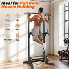 Load image into Gallery viewer, Sportsroyals Power Tower Pull Up Bar Station, 450LBS Stable Pull Up Dip Station for Home Gym
