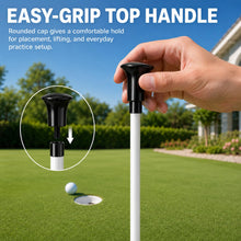 Load image into Gallery viewer, GEAVOUED 3FT Golf Flagstick for Backyard Practice Putting Green, Detachable Flag Pole with Ball Retrieval Base, Ideal for Golf Cup, Driving Range &amp; Country Club (3FT-WHITE-1PACK)
