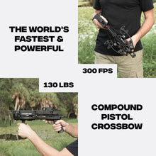 Load image into Gallery viewer, BALLISTA BAT Compound Mini Crossbow with Magazine, 300 FPS, 130 lb
