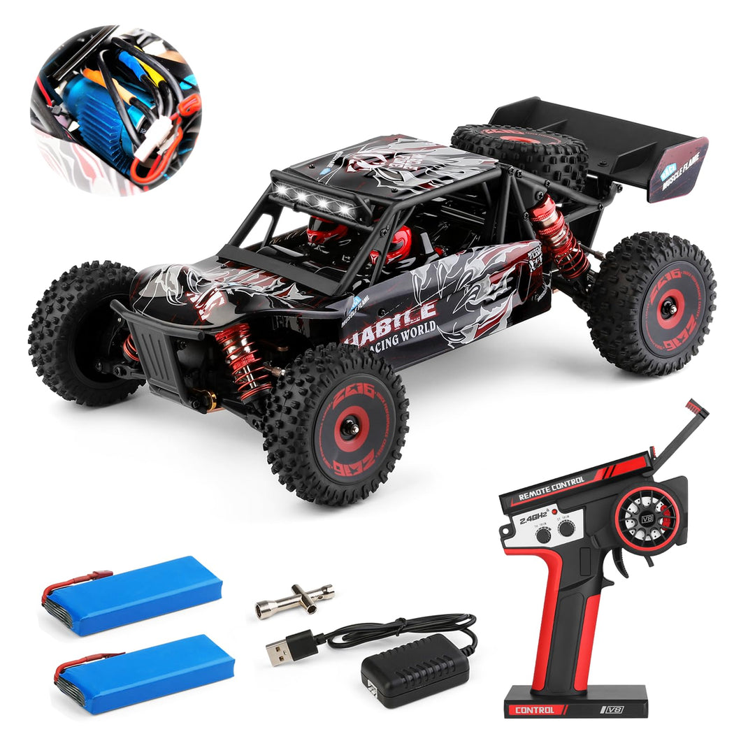 Fast RC Cars, 75km/h Brushless RC Buggy Trucks, 1/12 Scale 4x4 Fast Remote Control Car, High Speed Off Road