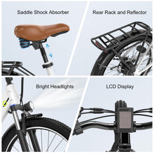 Load image into Gallery viewer, Cybervelo 1000 Peak Electric Bike for Adults,up 80 Miles Removable Battery Ebike, 26&quot; Electric E Bike with 7-Speed
