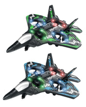 Load image into Gallery viewer, RC Jet Helicopter Drones with LED Lights 360° Flip, 4 Rechargeable Batteries Boy Toys

