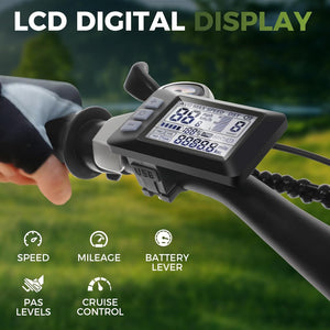 Electric Bike for Adults 27.5'' Peak 750W Electric Mountain Bike/Ebike, 3 Hours Fast Charge, 55 Miles Electric Bicycle