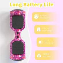 Load image into Gallery viewer, 6.5&quot; Bluetooth Scooter, LED Lights &amp; APP &amp; Music Speaker, Long Battery Life, Gifts for Kids &amp; Adults &amp; Girls &amp; Boys, for All Ages
