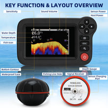 Load image into Gallery viewer, Portable Castable Fish Finder for Kayak Wireless Sonar Sensor, Depth Finder
