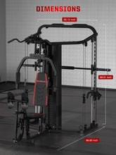 Load image into Gallery viewer, SunHome Multifunction Home Gym Equipment Workout Station-SH-925G-with Bench &amp; BP 230 lbs
