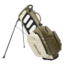 Load image into Gallery viewer, wosofe 6-Way Golf Stand Bag, Waterproof PU Leather, Olive Green Vintage
