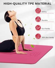 Load image into Gallery viewer, HAPBEAR Extra Large Yoga Mat - 72"x48"/78"x54"x6mm (1/4 inch), Non-Slip, Durable, Eco-Friendly, Thick Wide Exercise Mat for Home Workouts, Yoga, Pilates, Stretching, Meditation (Barefoot Exercise)
