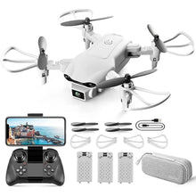 Load image into Gallery viewer, Mini Drone with 1080P HD Camera for Kids FPV Live Video RC Quadcopter for Adults Beginners Toys Gifts, Altitude Hold, Gray
