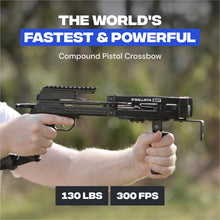Load image into Gallery viewer, BALLISTA BAT Compound Mini Crossbow with Red Dot Sight, 300 FPS, 130 lb
