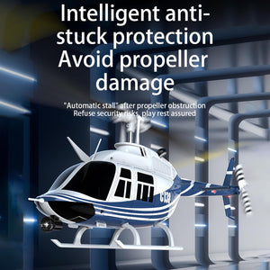 Remote Control Helicopter, 1:33 Scale Bell206 Helicopter 2.4G 4CH RTF Single Propeller Aileron Free, Six-axis Gyroscope, Modular Battery (1 Batteries)