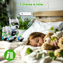 Load image into Gallery viewer, Kids Remote Control Interactive Robotic Pet Smart Programmable Puppy Electric Intelligent Robo with Voice Control RC Music (Green)
