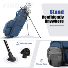 Load image into Gallery viewer, Findway 14 Way Golf Stand Bag [Upgrated Generous Space] Lightweight Golf Bag with Stand, Durable Golf Club Bag with Padded Dual Strap &amp; Rain Cover for Men and Women
