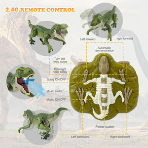 Remote Control Dinosaur Toys for Kids Ages 4-7 8-12 - Best Birthday Gifts for Boys 4 5 6 7 8 9 10 11 12 Year Old, RC Walking Dino