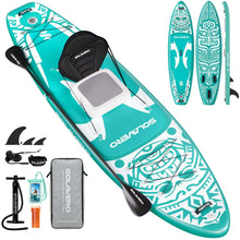 Load image into Gallery viewer, SOLAVERO 11'6" Inflatable Stand Up Paddle Board Supports 550LB for Adults
