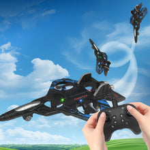 Load image into Gallery viewer, RC Airplane for Kids and Beginners, 2.4GHz Foam Drone Remote Control Airplane Outdoor Flying Toy, 360° Drop-Resistant Stunt (Blue)

