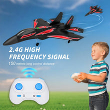 Load image into Gallery viewer, QFCST Foam Remote Control Wireless Airplanes RC Planes, Remote Control Fighter Toys, 2CH 2.4Ghz RC Fighter Jet
