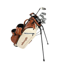 Load image into Gallery viewer, wosofe 6-Way Golf Stand Bag, Waterproof PU Leather, Redbrown Heritage
