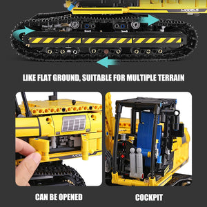RC Excavator Building Set for Boys, 1830 Pieces Building Blocks APP Remote Control Truck Construction Vehicles Model