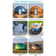 Load image into Gallery viewer, Dome Tent, Luxury Glamping Shelter with Geodesic Frame Design and Panoramic Window, Outdoor Camping Structure for Resort, Event Space, Tourism Project, Garden and Commercial Applications

