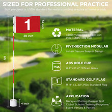 Load image into Gallery viewer, KINGTOP 6 ft Metal Golf Flagsticks, Spring-Lock Joints, 2 Pack
