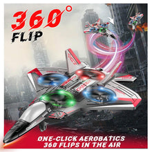 Load image into Gallery viewer, Jet Fighter Stunt RC Plane - Foam Remote Control Drone Helicopter Airplane with LED Lights, Drones for Kids, Toys
