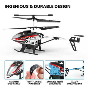 Remote Control Helicopter, Altitude Hold RC Helicopters with Storage Case Extra Shell,2.4GHz Aircraft Indoor Flying Toy with High & Low Speed Mode