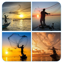 Load image into Gallery viewer, BalanZze Cast Net for Bait Trap Fish,1/2 Inch Mesh (10ft Radius)
