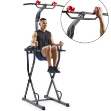 Load image into Gallery viewer, Sunny Health &amp; Fitness Power Tower Dip Station &amp; Pull-Up Bar,
