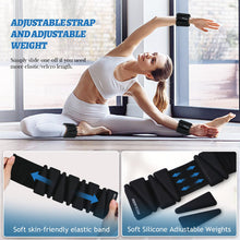 Load image into Gallery viewer, BECOJADDE Ankle Weights Set of 2 (2 lb Each) Adjustable Wrist Weights- Gray Black

