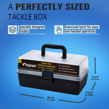 Load image into Gallery viewer, Vipfish Large 3-Layer Fishing Tackle Box Lures with Tackle Included 448 Pcs
